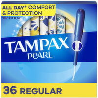 Tampax Pearl Tampons with LeakGuard Braid, Regular - 36 Each