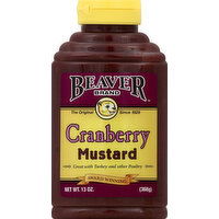 Beaver Mustard, Cranberry - 13 Ounce