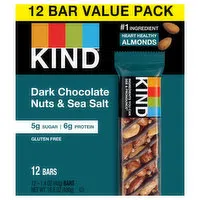 Kind Bars, Dark Chocolate Nuts & Sea Salt, Value Pack - 12 Each