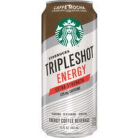 Starbucks Energy Coffee Beverage, Caffe Mocha, Extra Strength - 15 Ounce