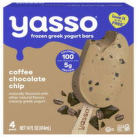 Yasso Frozen Greek Coffee Chocolate Chip Yogurt Bars - 4 Each