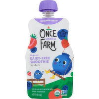 Once Upon a Farm Smoothie, Dairy-Free, Organic, Berry Berry - 4 Ounce