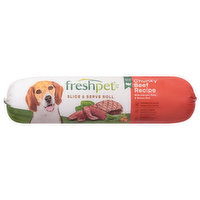 Freshpet Dog Food, Chunky Beef Recipe, Slice & Serve Roll - 6 Pound