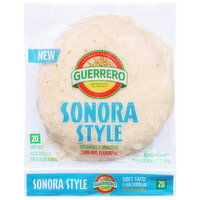 Guerrero Flour Tortillas, Soft Taco, Sonora Style - 20 Each