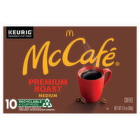 McCafe Coffee, Medium, Premium Roast, K-Cup Pods, 10 Each