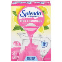 Splenda Drink Mix, Zero Sugar, Pink Lemonade, Delicious, Liquid Pods - 6 Each