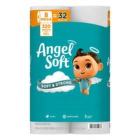 Angel Soft 2-Ply Mega Rolls Unscented Mega Rolls Bathroom Tissue - 8 Each
