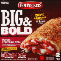 Hot Pockets Pizza, Double Pepperoni, 2 Pack - 13.5 Ounce