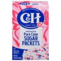 C&H Premium Pure Cane Sugar Packets, 100 Each