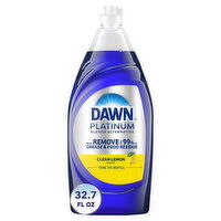 Dawn Platinum Dish Soap Liquid, Bleach Alternative Clean Lemon - 32.7 Fluid ounce