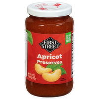 First Street Preserves, Apricot, 18 Ounce