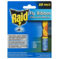 Raid Fly Ribbon, 10 Pack, 10 Each