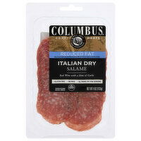 Columbus Salame, Reduced Fat, Italian Dry - 4 Ounce