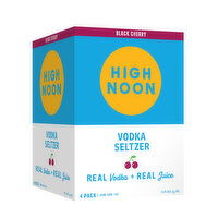 High Noon Black Cherry Vodka Hard Seltzer 355ml 4 Pack - 355 Millilitre