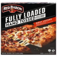 Red Baron Pizza, Hand Tossed Style Crust, Meat Lovers - 28.4 Ounce