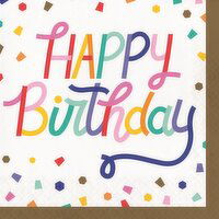 Birthday Confetti Lunch Napkin - 16 Each