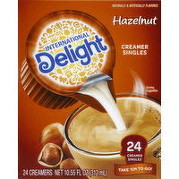 International Delight Creamer Singles, Hazelnut, 24 Each