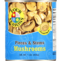 Four Seasons Mushrooms, Pieces & Stems, 1 Pound