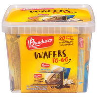 Bauducco Wafers, Chocolate/Vanilla, To-Go, 20 Each