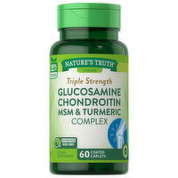 Nature's Truth Glucosamine Chondroitin MSM & Turmeric Complex, Triple Strength, Coated Caplets - 60 Each