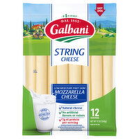 Galbani Cheese, Reduced Fat, Mozzarella, String - 12 Ounce