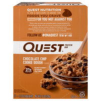 Quest Protein Bars, Chocolate Chip Cookie Dough - 12 Each