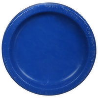 First Street Plates, Cobalt, 10 Inch - 24 Each