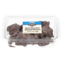 First Street Almond Clusters, Dark Chocolate, 10 Ounce