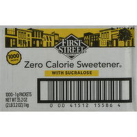 First Street Sweetener, Zero Calorie, With Sucralose - 1000 Each