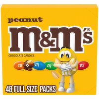 M&M'S Individually Wrapped Peanut Milk Chocolate Candy Bulk, 1.74 Oz Packs, 48 Ct Box - 83.52 Ounce - 83.52 Ounce