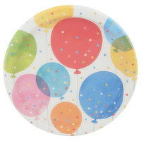 Celebrations Plates, Balloons, 6.875 Inch - 1 Each