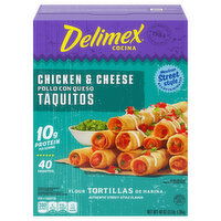 Delimex Taquitos, Chicken & Cheese, Mexican Street Style, 16 Each