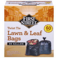 First Street Lawn & Leaf Bags, Twist Tie, 39 Gallon - 60 Each