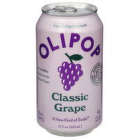 Olipop Soda, Classic Grape - 12 Fluid ounce