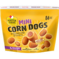 Foster Farms Corn Dogs, Mini, Honey Crunchy, 56 Ounce