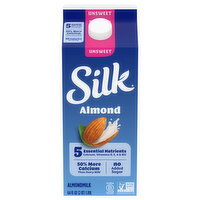 Silk Unsweet Dairy Free Vegan Almond Milk