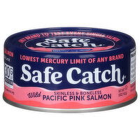 Safe Catch Salmon, Pacific Pink, Skinless & Boneless, Wild - 5 Ounce