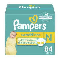 Pampers Swaddlers Newborn Diapers, Size N - 84 Each