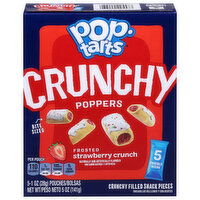 Pop-Tarts Crunchy Poppers, Frosted Strawberry Crunch, 5 Each