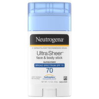 Neutrogena Sunscreen, Face & Body Stick, SPF 70 - 1.5 Ounce