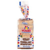 Wonder English Muffins, Wheat - 6 Each