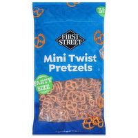 First Street Pretzels, Mini Twist, Party Size, 48 Ounce