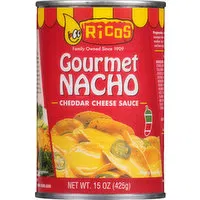 Ricos Cheese Sauce, Cheddar, Gourmet Nacho, 15 Ounce