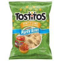 Tostitos Tortilla Chips, Hint of Lime, Party Size - 17 Ounce