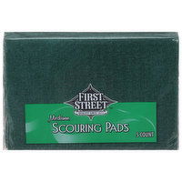 First Street Scouring Pads, Medium - 5 Each