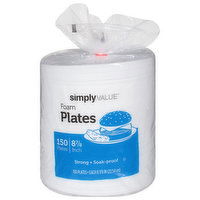 Simply Value Foam Plates, 8-7/8 Inch - 150 Each