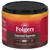 Folgers Coffee, Ground, Med-Dark, Gourmet Supreme - 22.6 Ounce