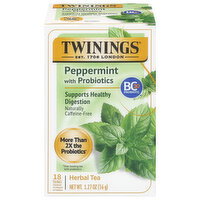 Twinings Tea Bags Peppermint with Probiotics Herbal Tea