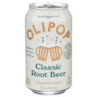 Olipop Classic Root Beer Soda - 12 Fluid ounce