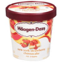 Haagen-Dazs Ice Cream, New York Strawberry Cheesecake, 14 fl Oz - 14 Fluid ounce